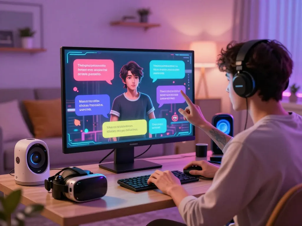 Engaging with NSFW character AI on a vibrant digital interface showcasing immersive dialogues.