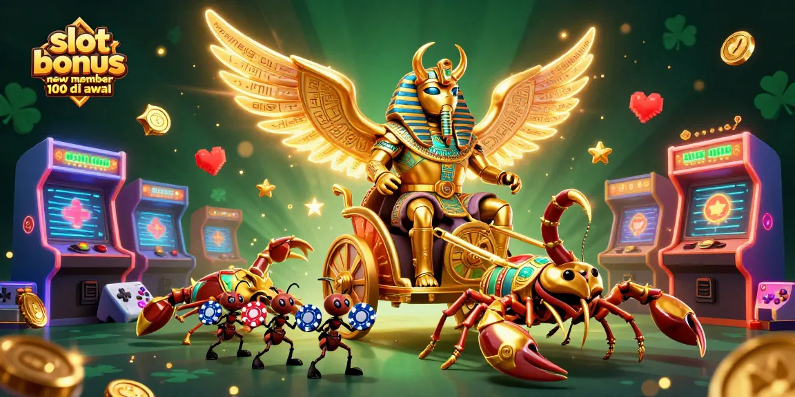 Slot bonus anggota baru 100 di awal dalam ilustrasi 3D yang memukau menampilkan karakter kasino yang menarik