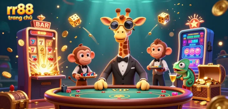 Engage with exciting gaming experiences on rr88 trang chủ with lavish themed characters and vibrant casino elements.